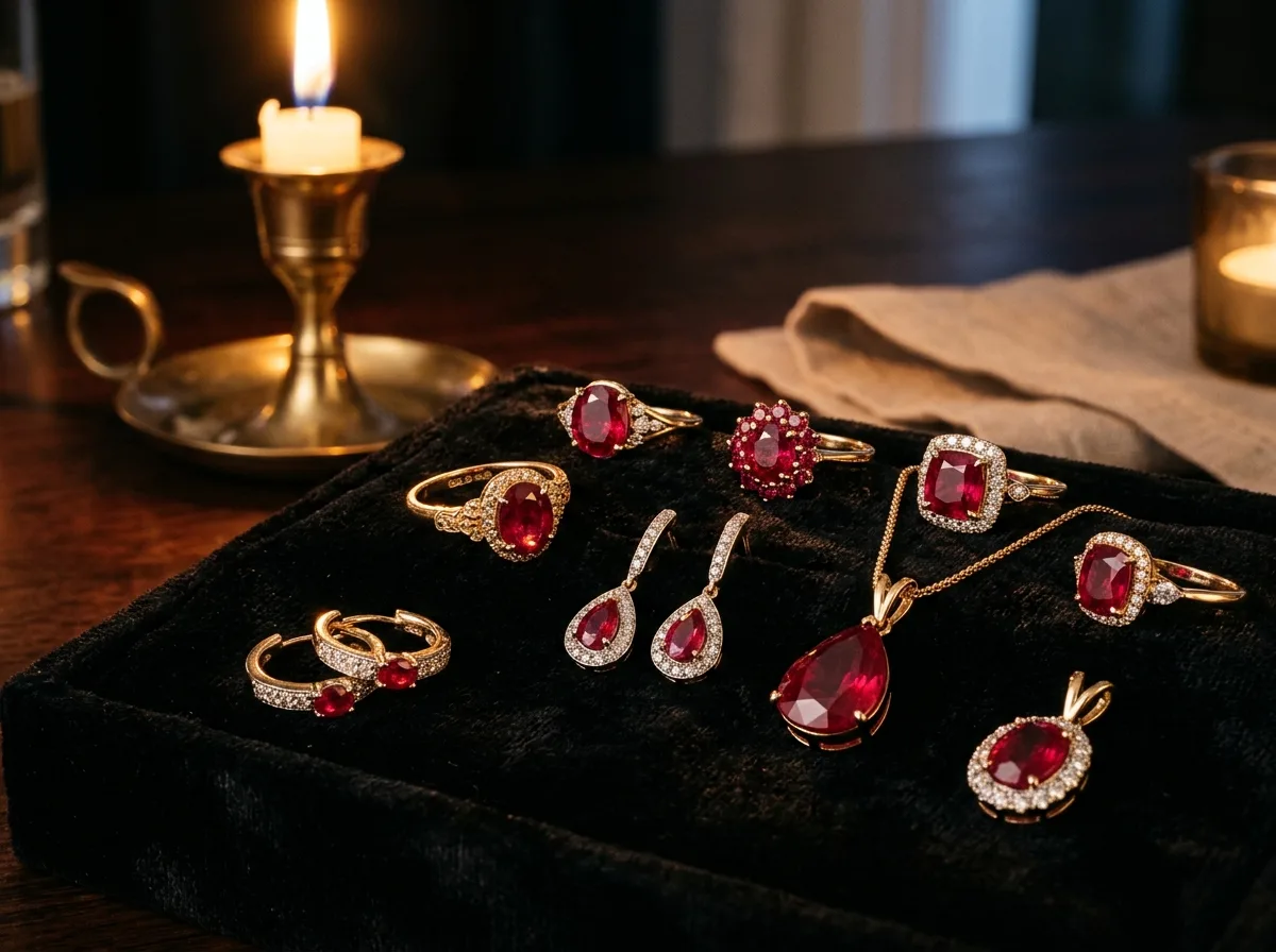 Guide des styles de bijoux en rubis