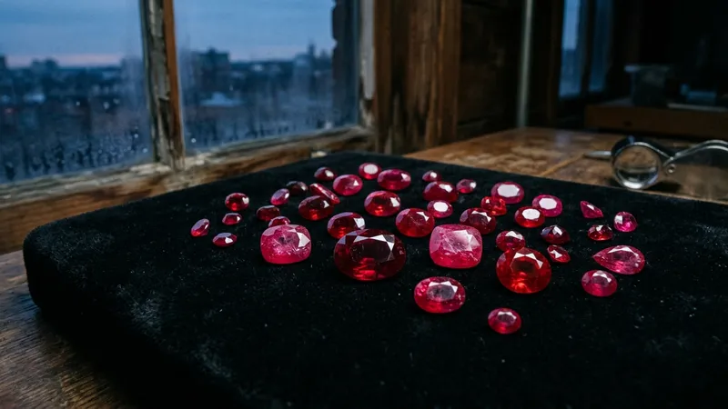 Comparaison rubis synthétique et rubis naturel